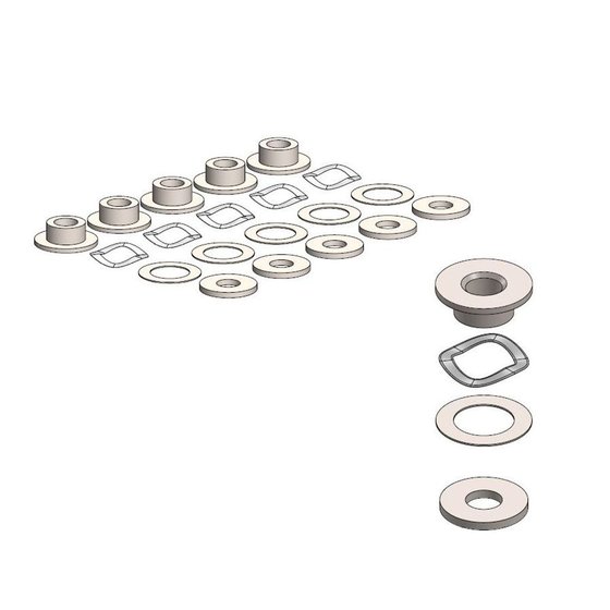 R NINET SCRAMBLER (2016 - 2022) fitting kit for bmw rivet 4.5mm | MOTO-MASTER