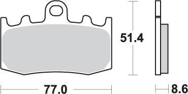 R 1150 GS (2002 - 2005) brakepads sintered | SBS