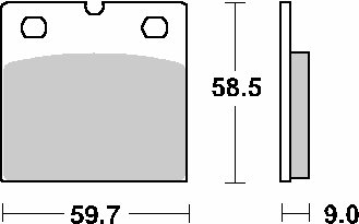 R 80 RT (1984 - 1985)  sbs brakepads sintered | SBS