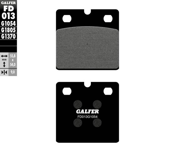 R 80 RT (1982 - 1992) semi-metal brake pads for bmw rr | GALFER