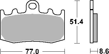 K 1200 RS (2001 - 2005)  sbs brakepads ceramic | SBS