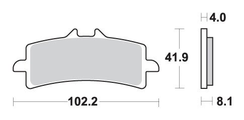 S 1000 RR (2012 - 2014) brakepads dual carbon | SBS