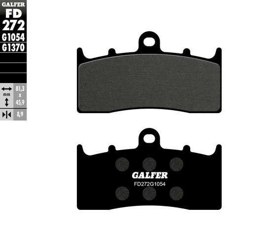 K 1600 GT (2011 - 2022) semi-metal front brake pads | GALFER