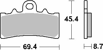 G 310 R (2016 - 2023) brakepads ceramic | SBS