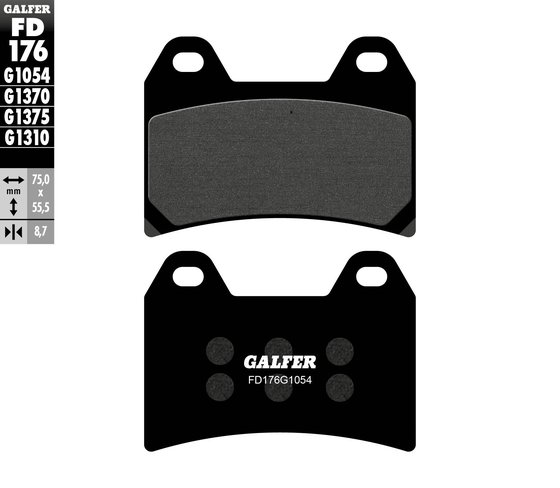 F 800 S (2006 - 2010) semi-metal brake pad | GALFER