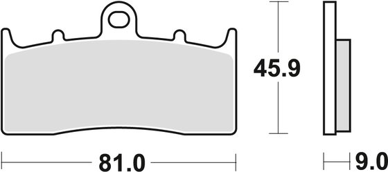 R 1150 GS ADVENTURE (2002 - 2005) sintered metal brake pads | TRW