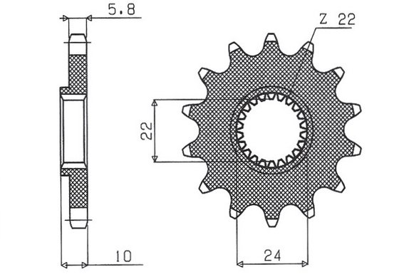 F 650 (1994 - 2013) front sprocket | SUNSTAR SPROCKETS