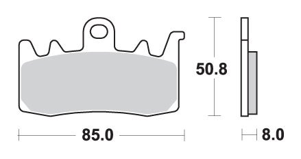 F 900 R (2020 - 2023) brakepads sintered | SBS