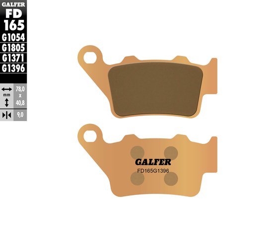 G 650 XMOTO (2007 - 2009) street sinter brake pad | GALFER