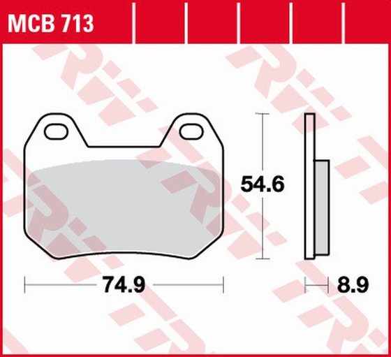 K 1200 RS (1997 - 2000) allround organic brake pad | TRW