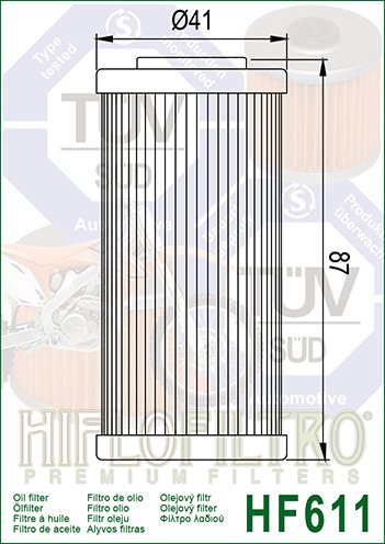 G 450 X (2009 - 2012) "hiflo" alyvos filtras hf611 | Hiflofiltro