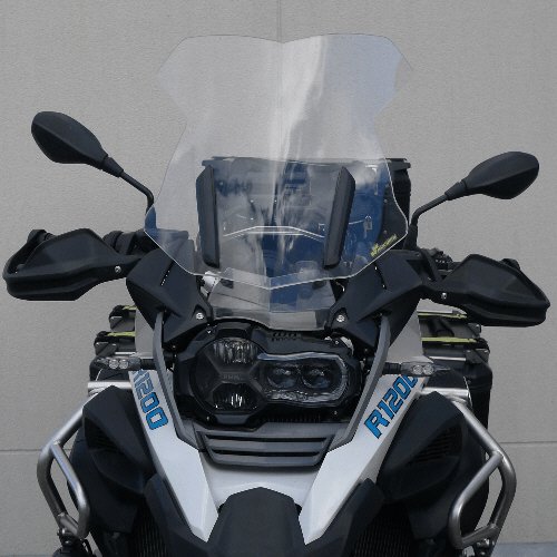 R 1200 GS ADVENTURE (2013 - 2019) aukštos apsaugos rūkytas pilkas priekinis stiklas bmw r1200gs 13-16 | BULLSTER