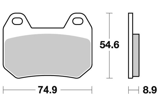 K 1200 LT (1999 - 2008) stabdžių kaladėlės keraminės | SBS