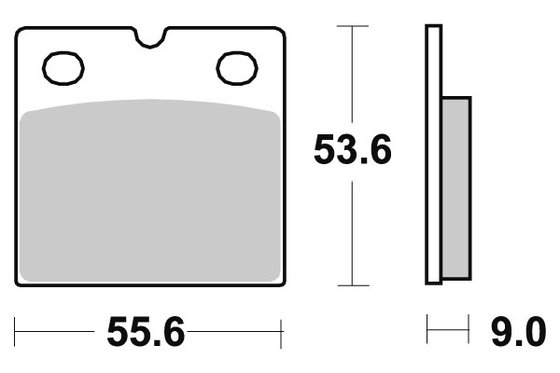 K 1200 RS (1997 - 2005) sbs stabdžių kaladėlės su sukepintos galinės | DOPPLER