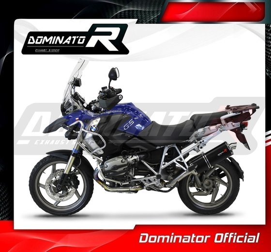 R 1200 GS ADVENTURE (2008 - 2009) exhaust silencer muffler p7 black | Dominator