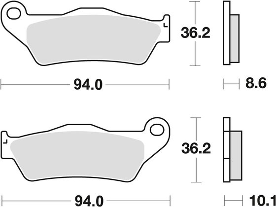 R 1200 R (2006 - 2014) universalios organinės stabdžių trinkelės | TRW