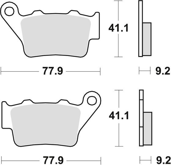 F 800 GS (2008 - 2018) universalios organinės stabdžių trinkelės | TRW