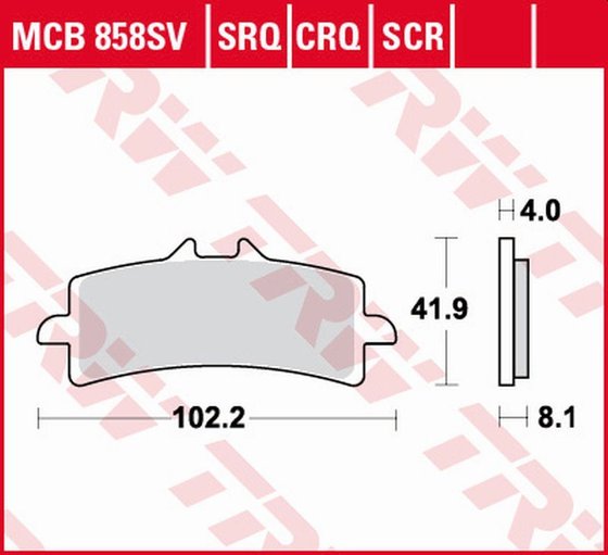 S 1000 RR (2010 - 2022) sv serijos stabdžių trinkelės | TRW