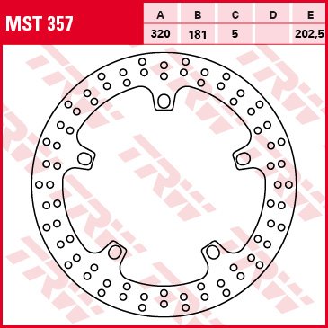 R 1150 R ROCKSTER (2003 - 2005) fiksuotas priekinis stabdžių rotorius - 320 apvalus | TRW