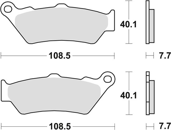 R 1200 GS (2013 - 2016) universalios organinės standartinės stabdžių trinkelės | TRW