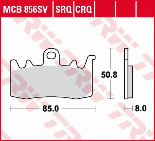 R 1250 RS (2020 - 2022) sukepinto metalo priekinės stabdžių trinkelės | TRW