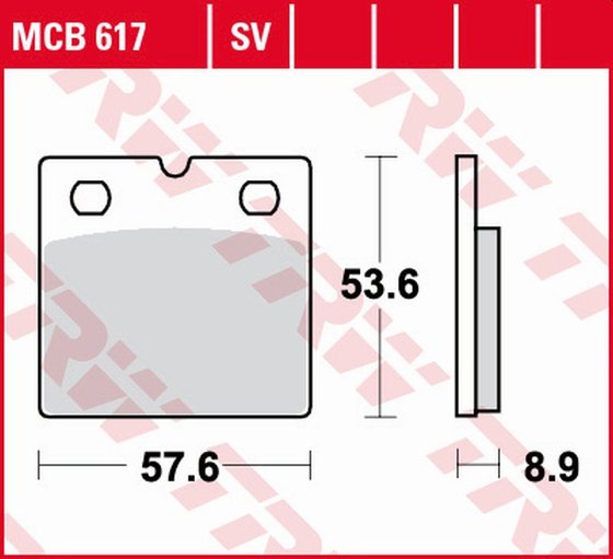 R 65 (1989 - 1993) universalios organinės standartinės stabdžių trinkelės | TRW