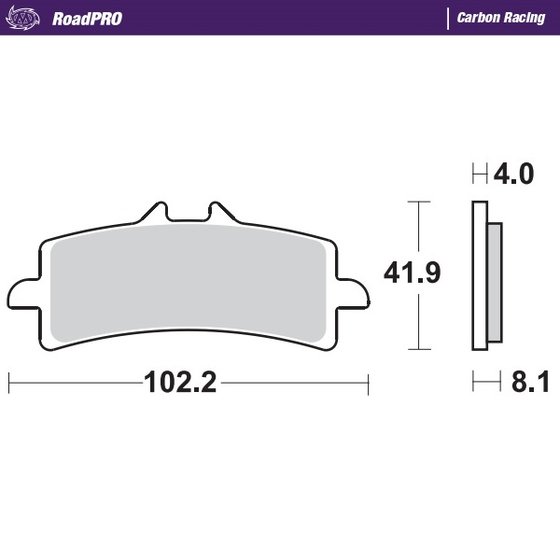 HP4 (2013 - 2014) carbon racing brake pads | MOTO-MASTER