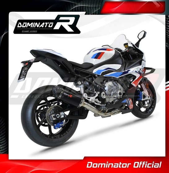 M 1000 RR (2021 - 2022) full exhaust system silencer hp6 black | Dominator