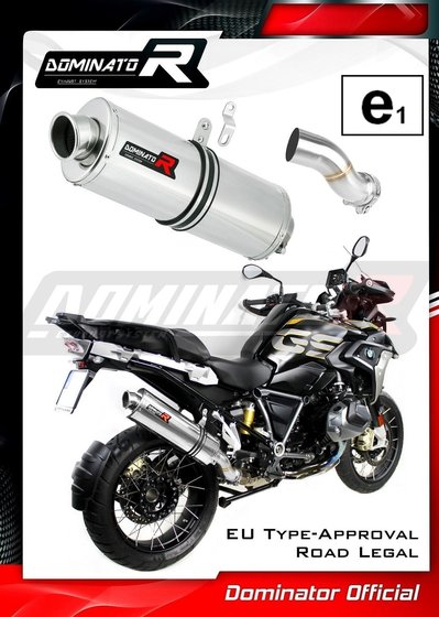 R 1250 GS ADVENTURE (2018 - 2020) homologated exhaust silencer oval | Dominator