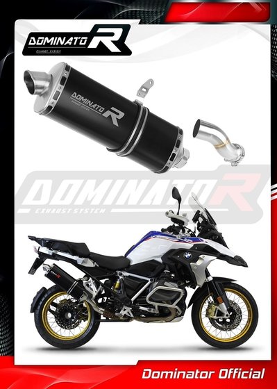 R 1250 GS ADVENTURE (2018 - 2022) exhaust silencer muffler p7 black | Dominator