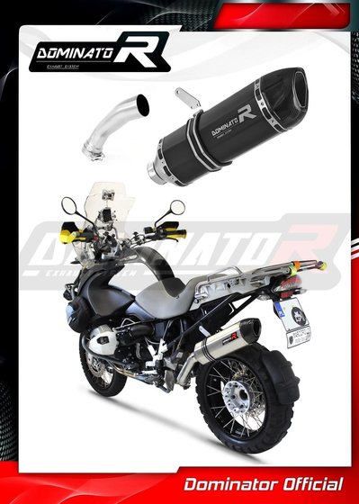 R 1200 GS ADVENTURE (2010 - 2012) exhaust silencer muffler hp1 black | Dominator