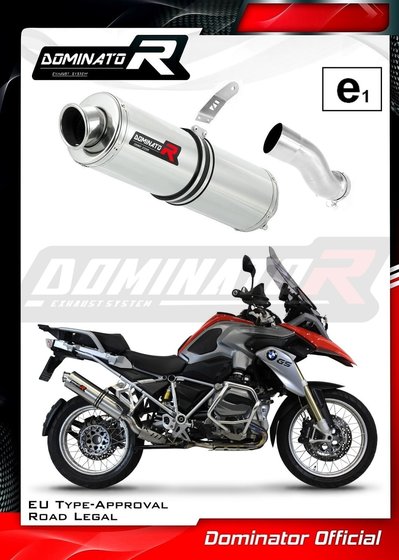 R 1200 GS ADVENTURE (2013 - 2018) homologated exhaust silencer round | Dominator