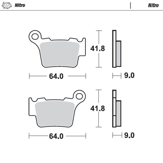 G 450 X (2008 - 2011) nitro offroad brake pad | MOTO-MASTER