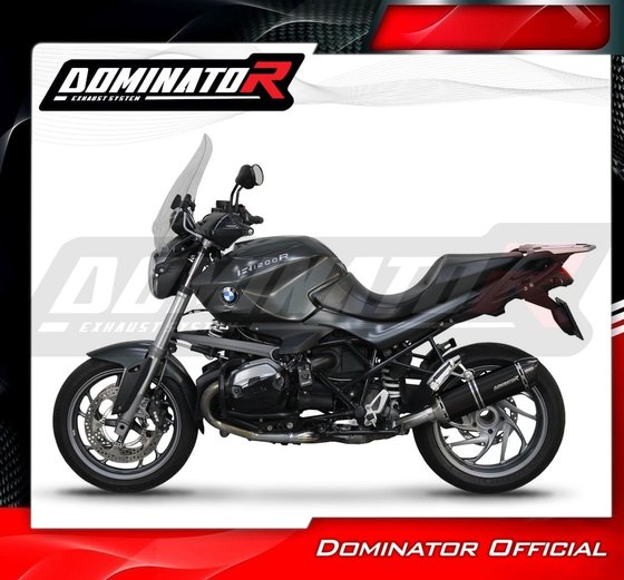 R 1200 R (2010 - 2014) exhaust silencer muffler hp1 black | Dominator