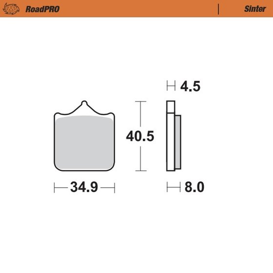 S 1000 R (2014 - 2020) sintered front brake pad | MOTO-MASTER