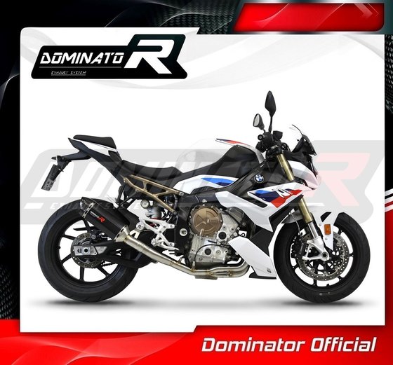 S 1000 R (2021 - 2022) full exhaust system silencer hp1 black | Dominator