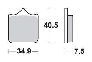 G 450 X (2009 - 2010) brakepads sintered | SBS