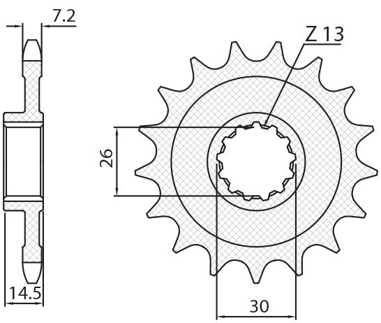 S 1000 RR (2009 - 2015) front sprocket | SUNSTAR SPROCKETS